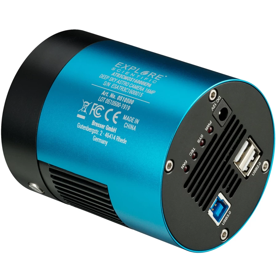 Bresser Explore Scientific 16MP Deep Sky Astrophotography Camera for High-Resolution Astronomy Imaging