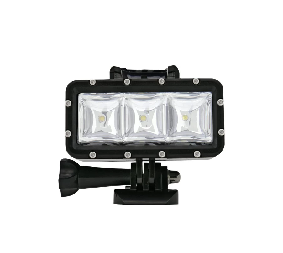Bresser Action Camera with Built-in LED Light - Waterproof Adventure Cam for Outdoor Sports