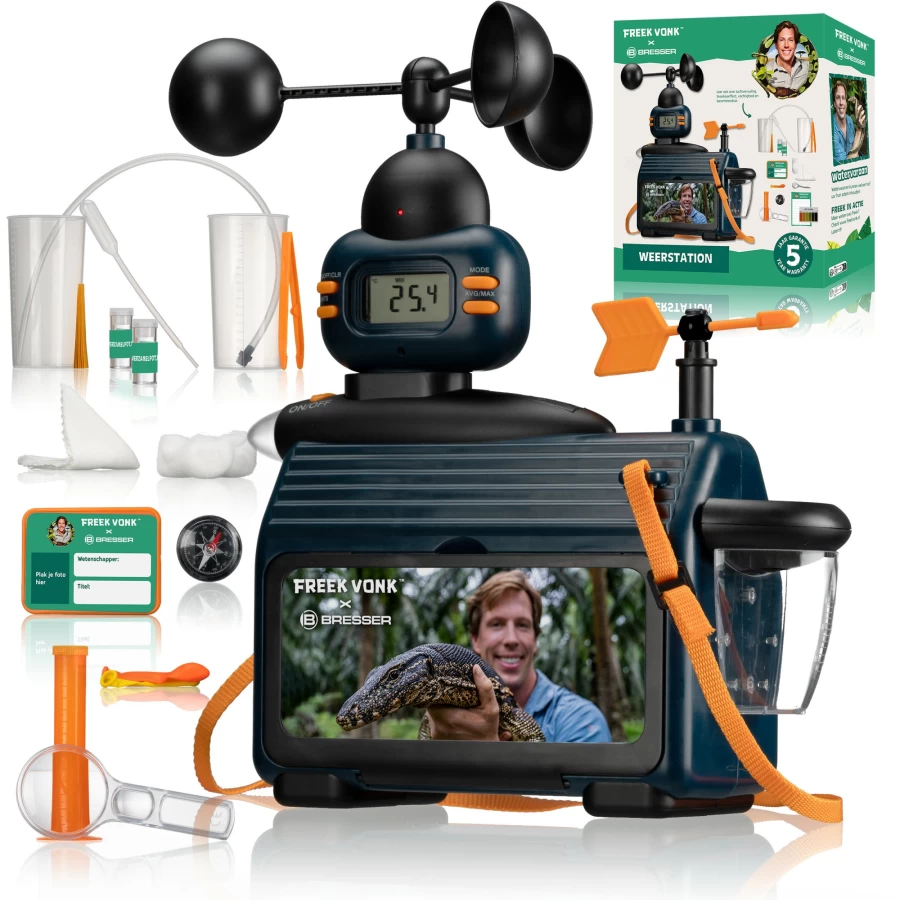 Bresser Freek Vonk Kids Weather Station – Interactive Educational Weather Tool for Children