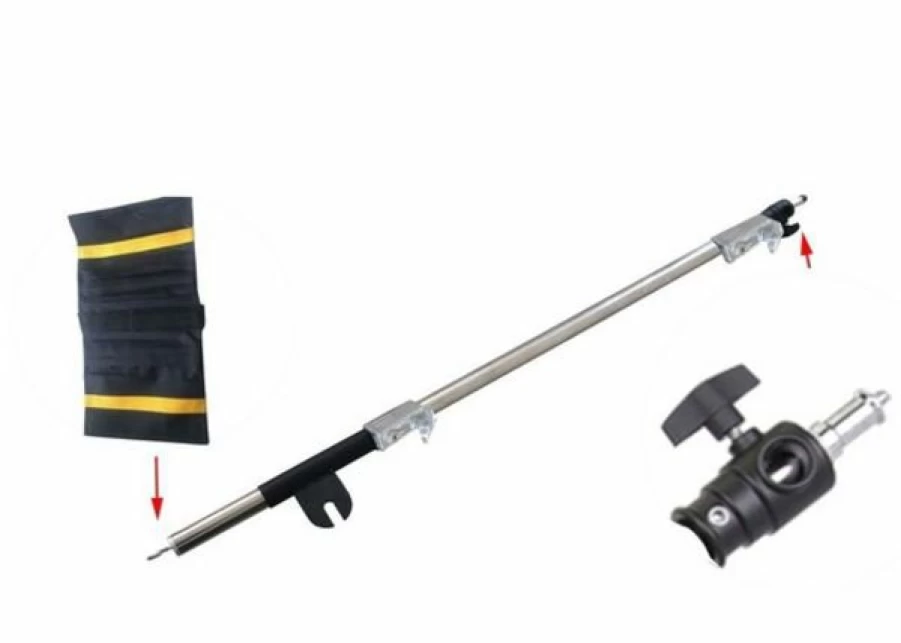 Bresser Profi BR-CB1 2M Boom Arm for BR-C30 & BR-C38 Studio Lamp Stands – Adjustable Mounting Bracket