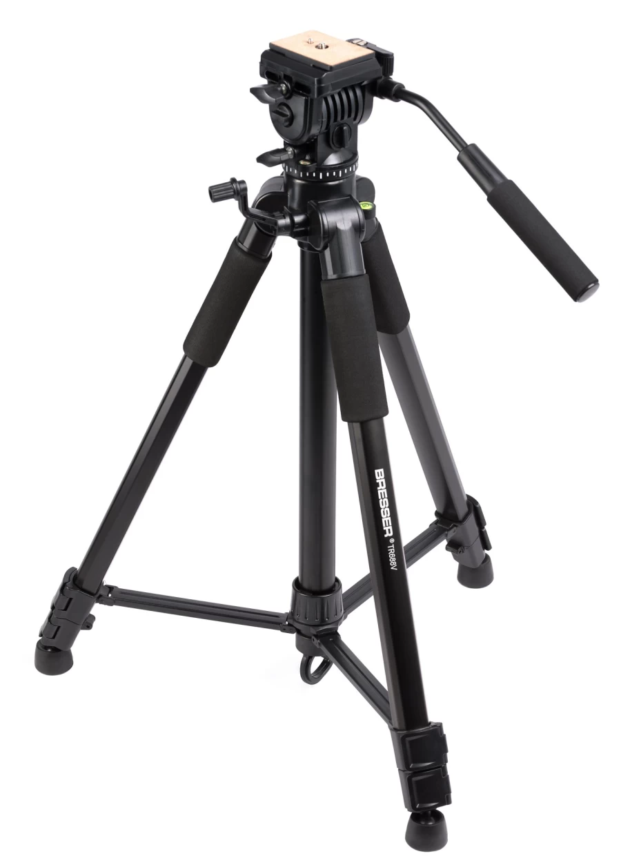 Bresser TR-688V Professional 2-Way Tilt Video Tripod for Stable Camera Support