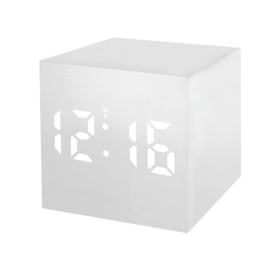 Bresser Mytime WAC RC Digital Alarm Clock with Snooze Function and LED Display