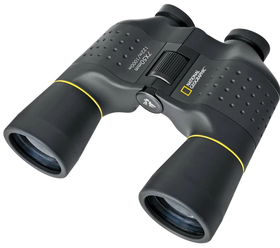 Bresser 7x50 Porro Prism Binoculars for Astronomy and Outdoor Exploration - National Geographic Edition