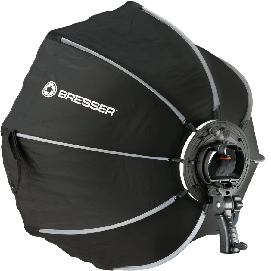 Bresser 90cm Super Quick Easy-Open Octabox Softbox for Speedlite Flashes – Portable Lighting Diffuser