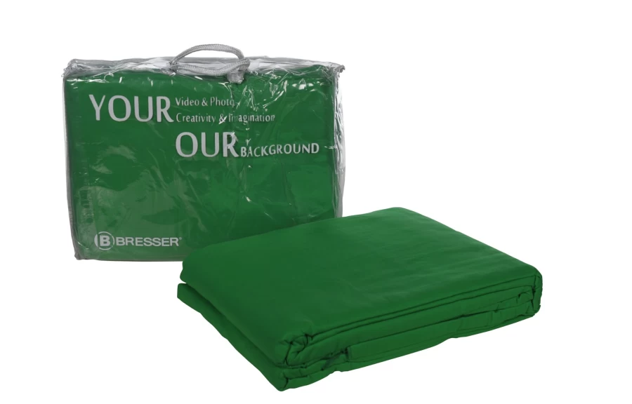Bresser Y-9 4m x 6m Chroma Key Green Screen Backdrop Cloth for Photography & Video
