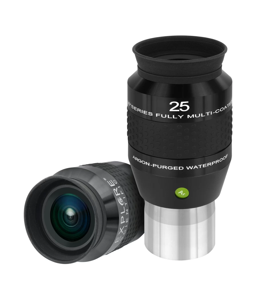 Bresser 25mm 2" 100° Ultra Wide Angle Eyepiece for Telescopes - Explore Scientific Alternative