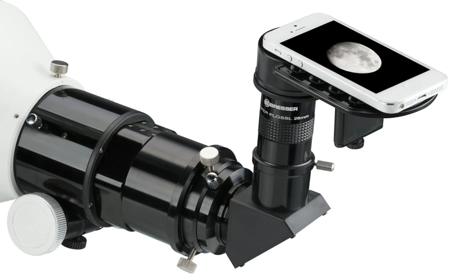 Bresser Deluxe Universal Smartphone Adapter for Telescope and Microscope - Compatible with iPhone, Samsung, and Most Smartphones