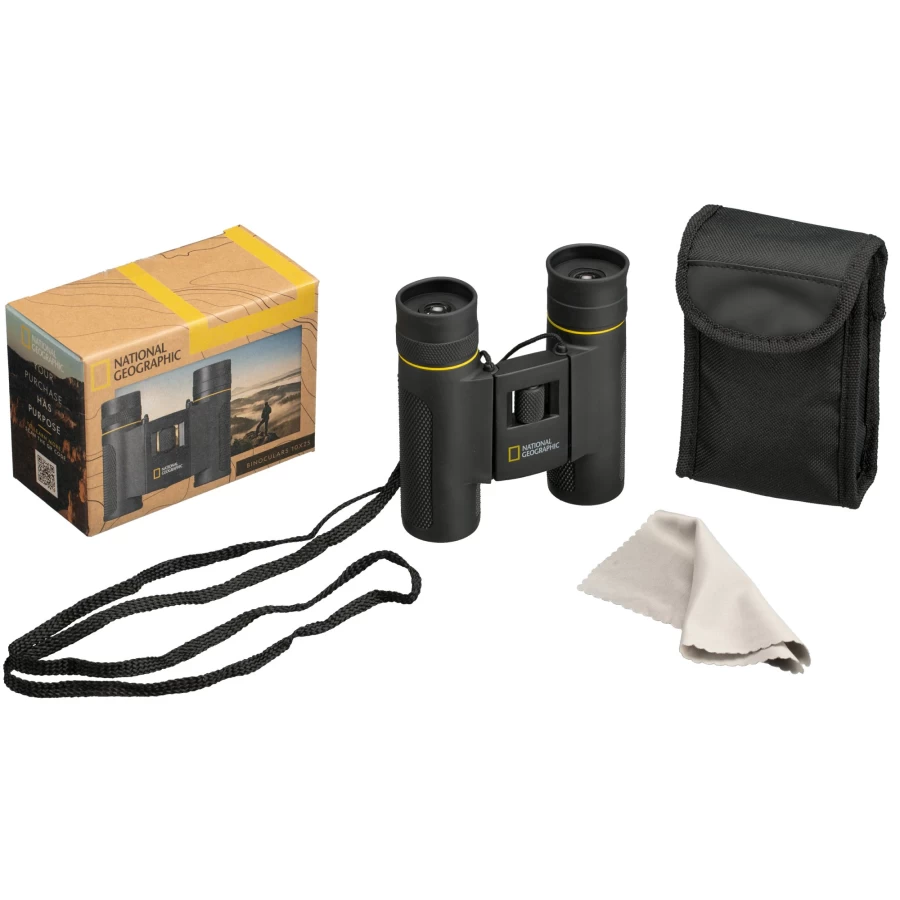 Bresser 10x25 Compact Binoculars - Lightweight & Portable for Outdoor Adventures