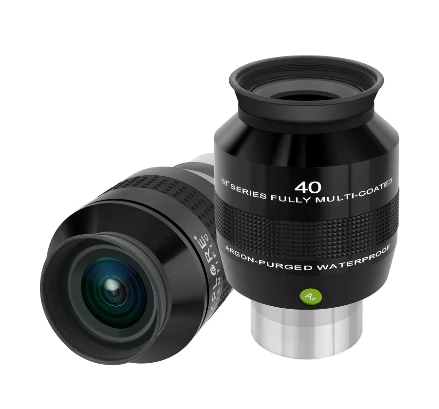Bresser 40mm 68° Ar Eyepiece (2") - Wide Angle Telescope Lens for Astronomy Observation