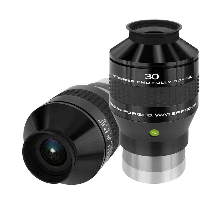 Bresser 30mm 100° Ultra Wide Angle Eyepiece for Telescopes – 3" Barrel (76.2mm) – Explore Scientific Compatible