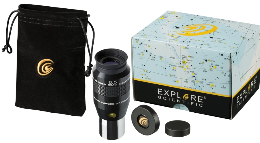 Bresser 52° 6.5mm Long Eye Relief Eyepiece for Telescopes - Explore Scientific Compatible