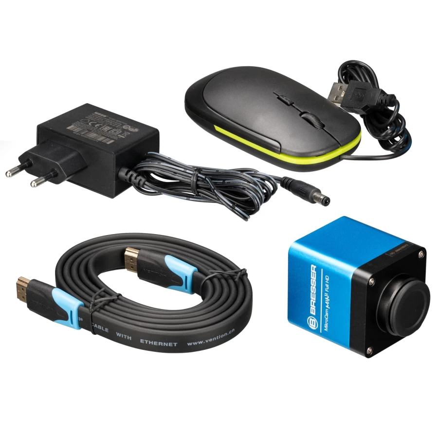 Bresser Mikrocam Mini Full HD HDMI Digital Microscope Camera with High Resolution Imaging