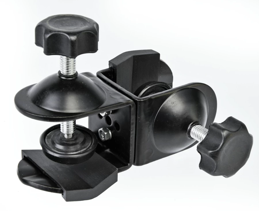 Bresser BR-18 Double Pipe Clamp - Heavy Duty Adjustable Mounting Bracket for Secure Pipe Installation