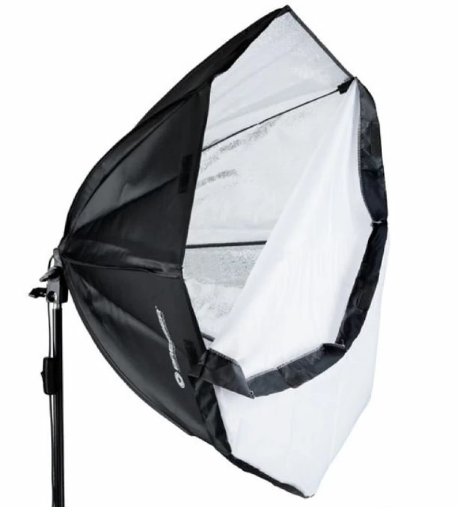 Bresser BR-2860 LED Softbox Lighting Kit with Daylight Balance - 2x50W Continuous Light for Studio Photography