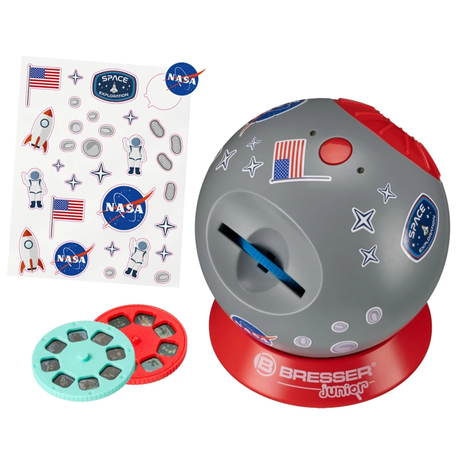 Bresser Isa Space Exploration NASA Projector – Starry Night Sky & Astronomy Light Projector for Home Planetarium