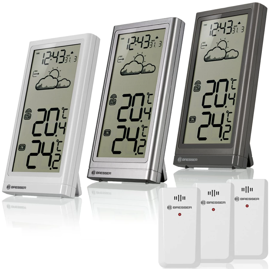 Bresser Meteo Temp Digital Weather Station with Temperature Monitoring - Accurate Home & Outdoor Climate Tracking