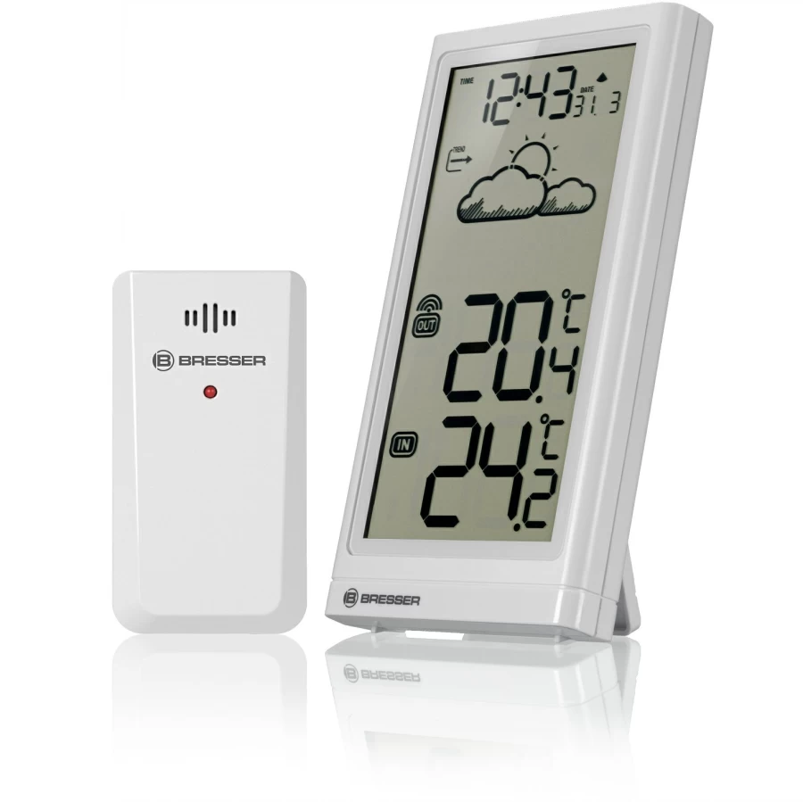 Bresser Meteo Temp Digital Weather Station with Temperature Monitoring - Accurate Home & Outdoor Climate Tracking