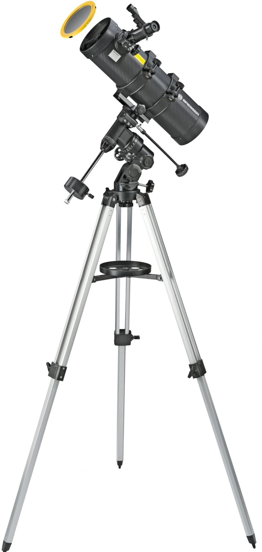 Bresser Spica Plus 130/1000 EQ Reflector Telescope with Full Accessories Kit for Astronomy Beginners & Enthusiasts