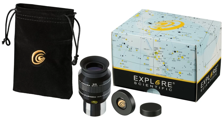 Bresser 25mm 52° Long Eye Relief Eyepiece for Telescopes - Explore Scientific AR Coated Lens