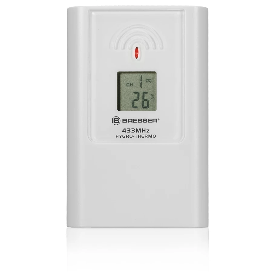 Bresser JC LCD Weather Station Clock with Temperature Display - Climatemp Digital Alarm
