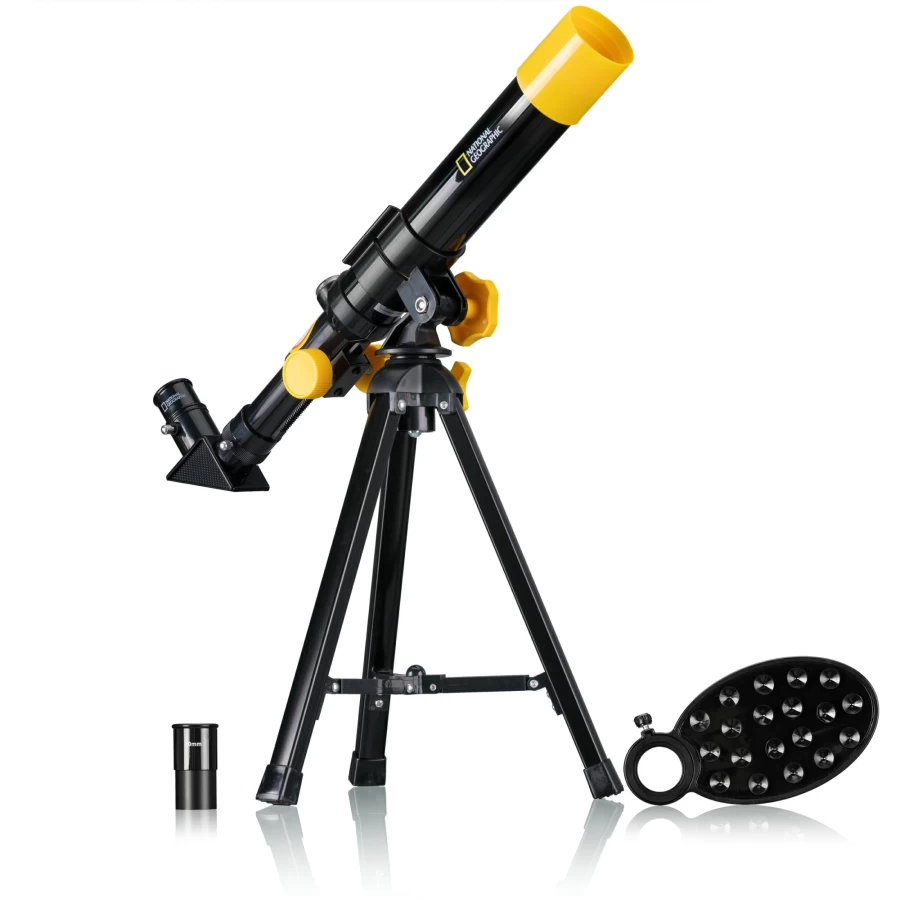Bresser National Geographic 40/400 Compact Tabletop Telescope for Beginners – Portable & Easy to Use
