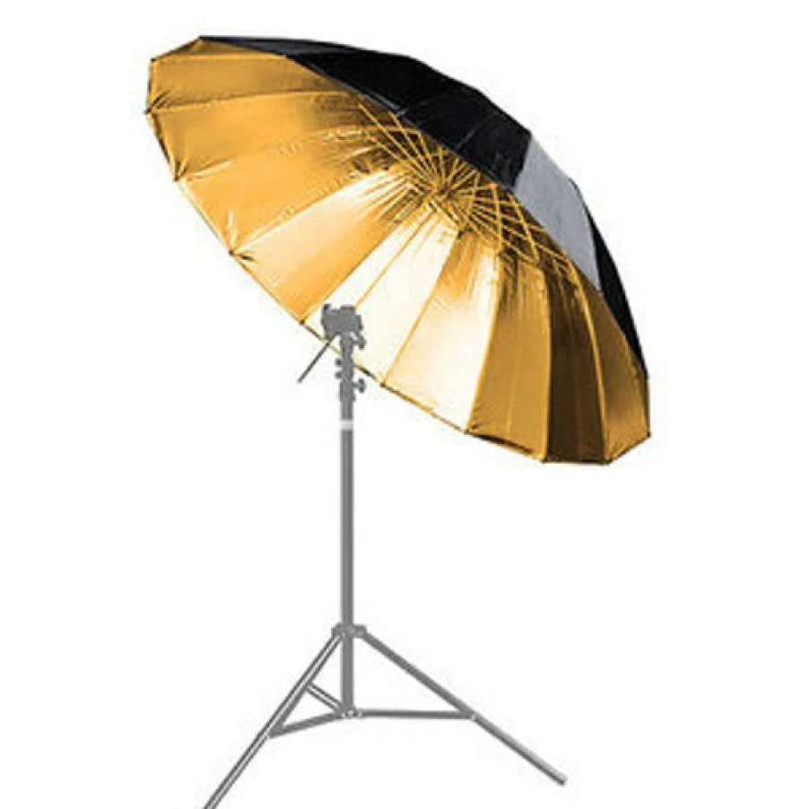 Bresser BR-BG150 150cm Photography Reflective Umbrella Black Gold for Studio Lighting