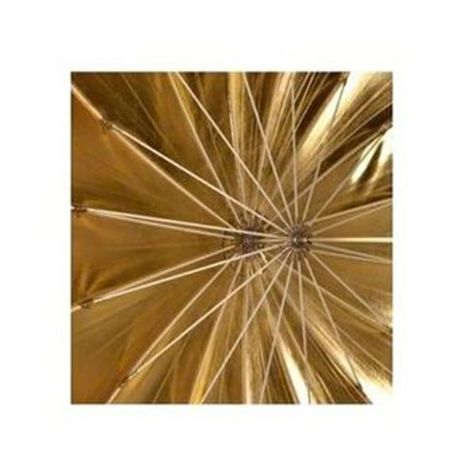 Bresser BR-BG150 150cm Photography Reflective Umbrella Black Gold for Studio Lighting