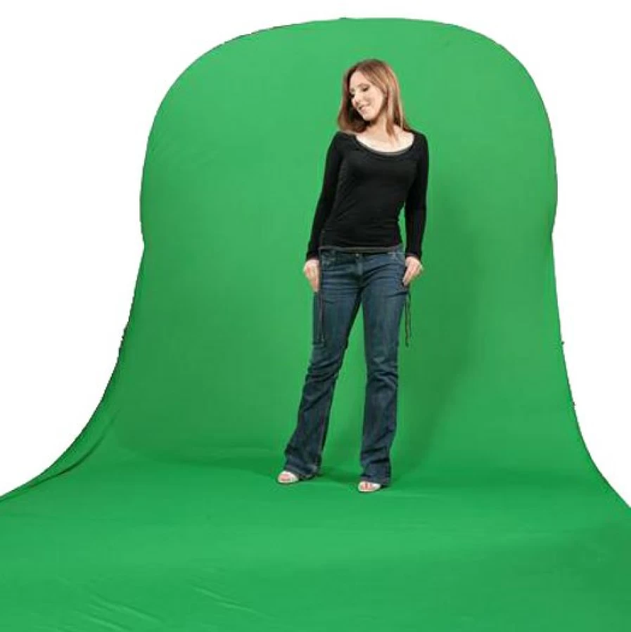 Bresser Foldable Chromakey Green Screen Background 180x240cm with Carry Bag for Photo Video Studio