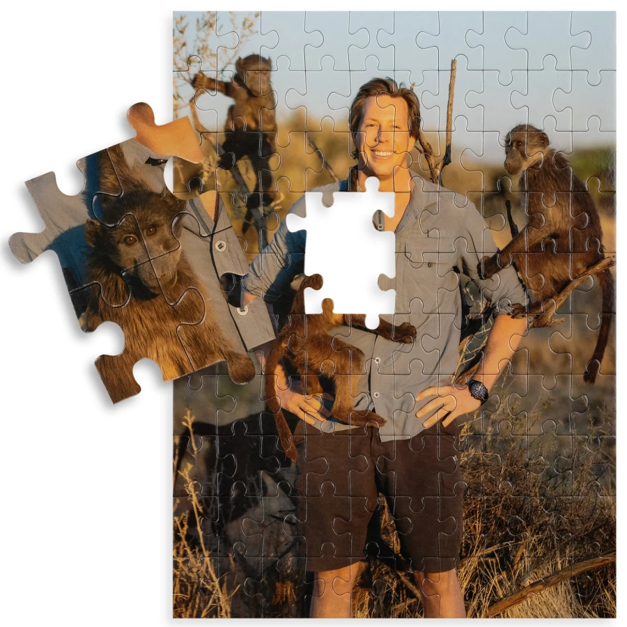 Bresser Freek Vonk Kids Animal Jigsaw Puzzle - Educational Wildlife Puzzle for Children