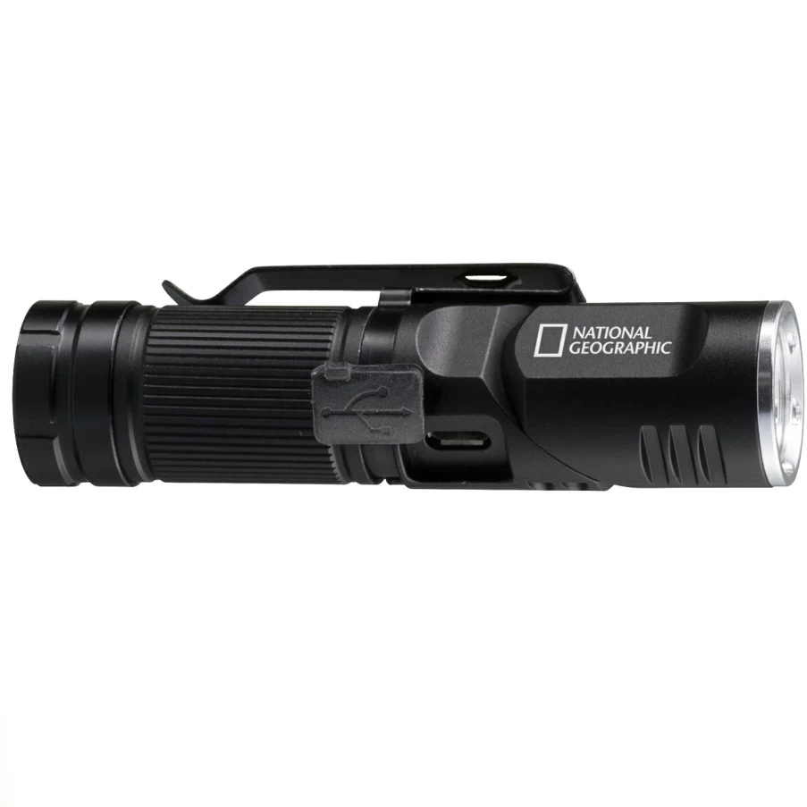 Bresser National Geographic Iluminos 450 LED Headlamp Flashlight - 450 Lumen Bright Light with Head Mount