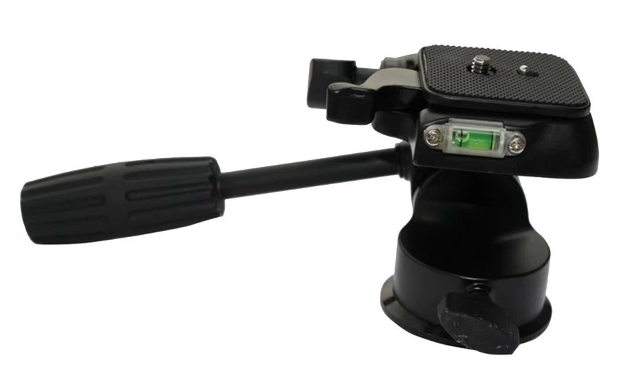 Bresser B-35 Fluid Head with Handle 9327 - Professional Camera Tripod Head for Smooth Panning and Tilting