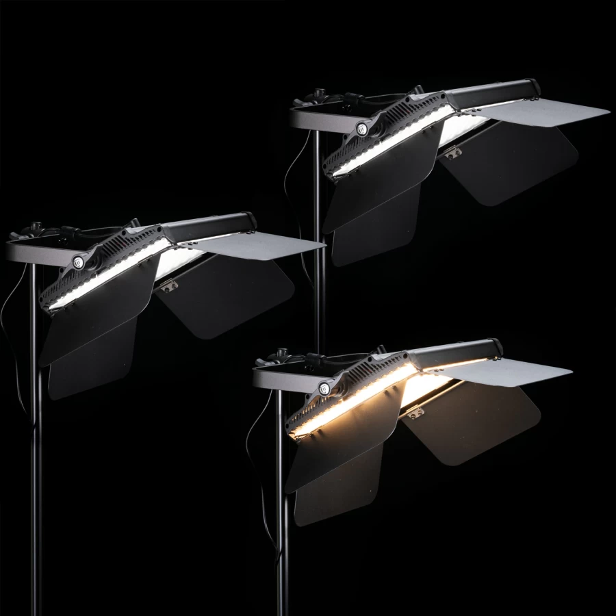 Bresser BR-600MB Triple Panel Light Kit - High-Output LED Lighting for Professional Photography