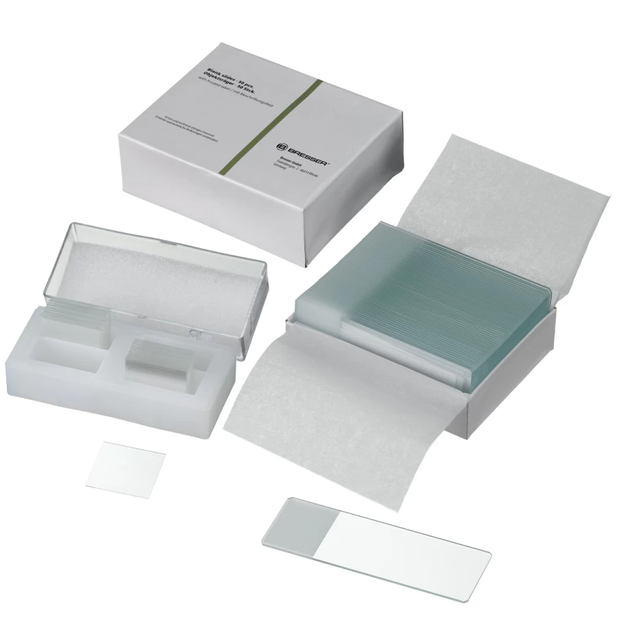 Bresser Microscope Slide Set for Kids and Adults - High-Quality Prepared Slides for Educational Science Exploration