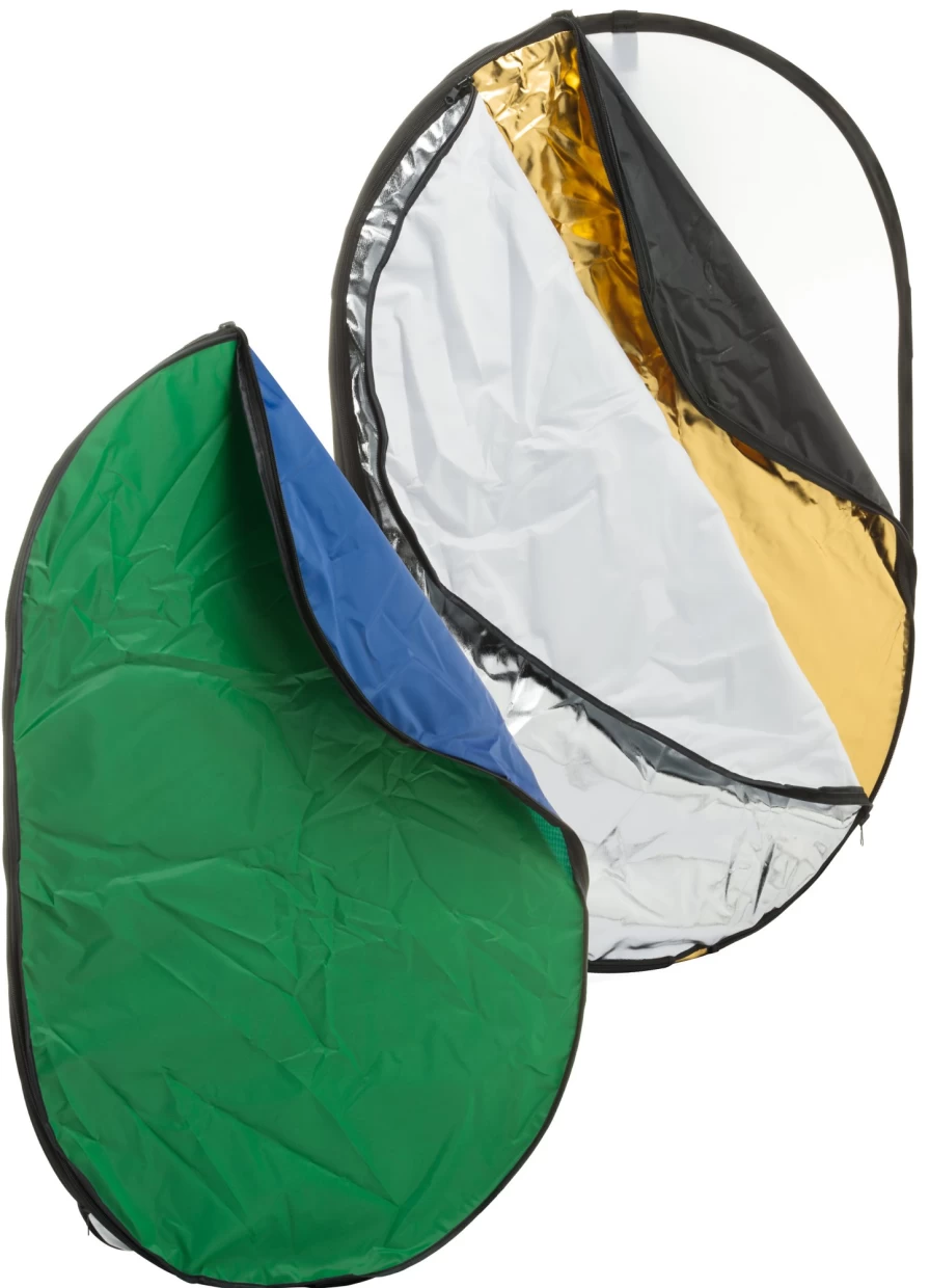 Bresser BR-TR2 7-in-1 Collapsible Photo Studio Kit - 90x120cm Diffuser, Reflector & Background for Professional Photography