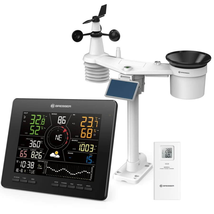 Bresser 4Cast MD WiFi Wireless Weather Station with Internet Connectivity for Real-Time Forecast