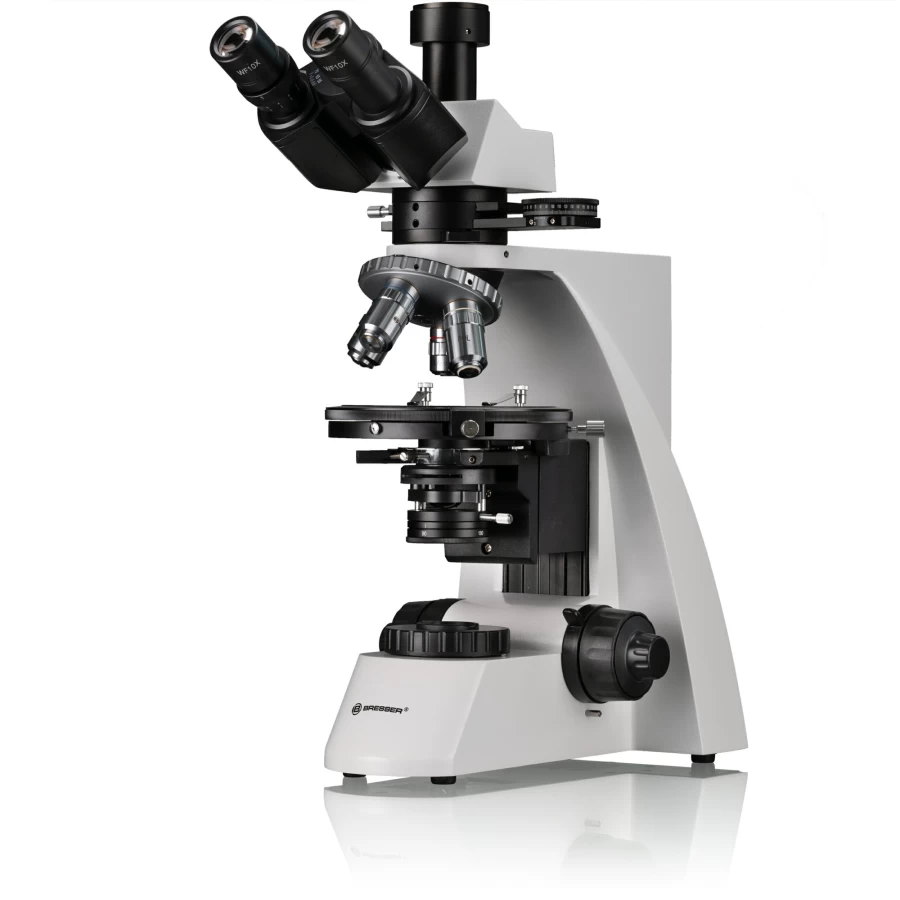 Bresser Science MPO 401 Compound Microscope with LED Illumination for Students and Professionals