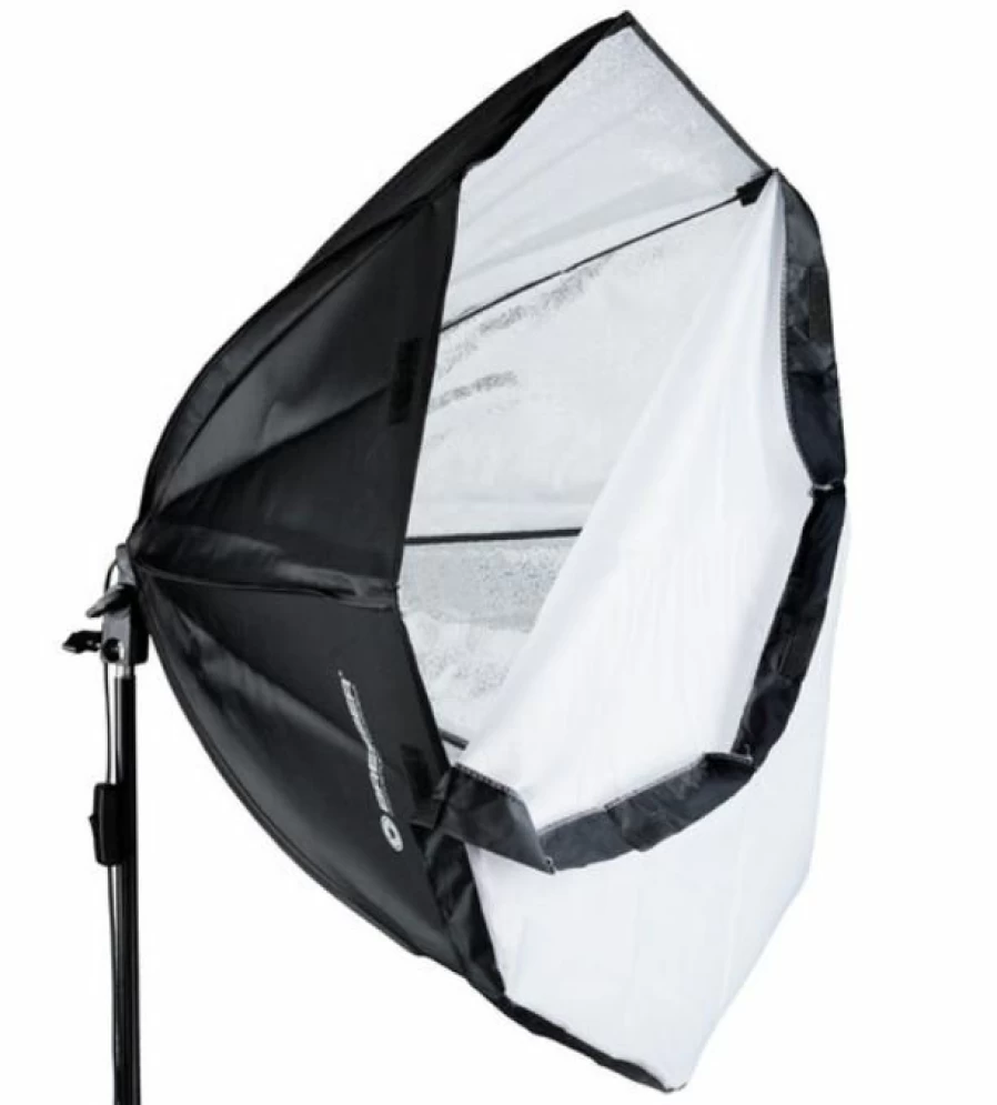 Bresser BR-2860 LED Softbox Lighting Kit with Daylight Balance - 2x50W Continuous Light for Studio Photography