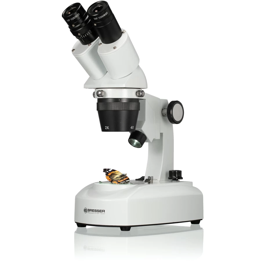 Bresser Researcher ICD LED 20X-80X Stereo Microscope with Adjustable Magnification for Precision Observation