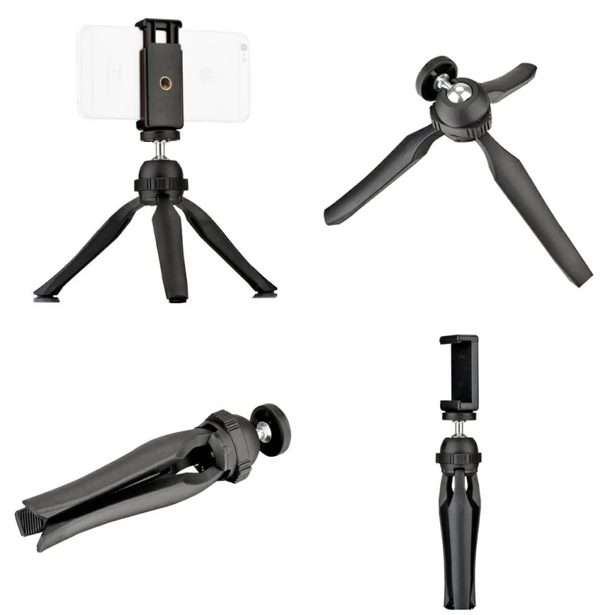 Bresser S060Mt Pocketpod Smartphone Tripod with Remote Trigger - Compact & Portable Travel Stand for Mobile Photography