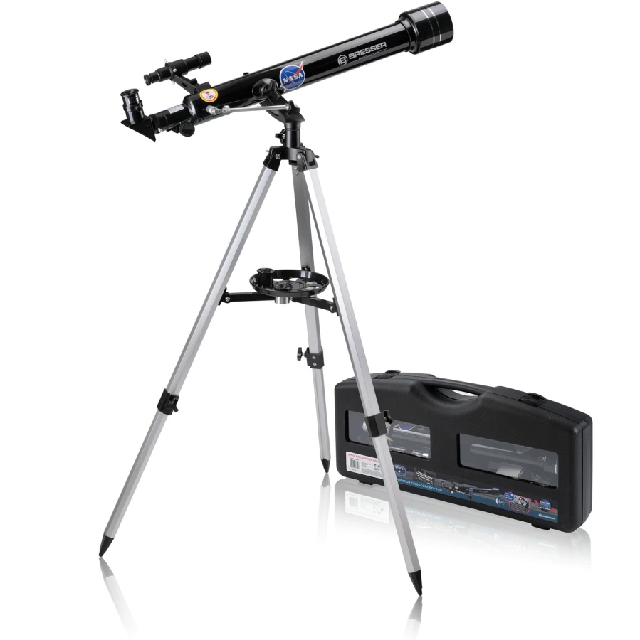 Bresser 60/700 Az Refractor Telescope for Astronomy – NASA-Inspired Space Exploration with High-Quality Optics