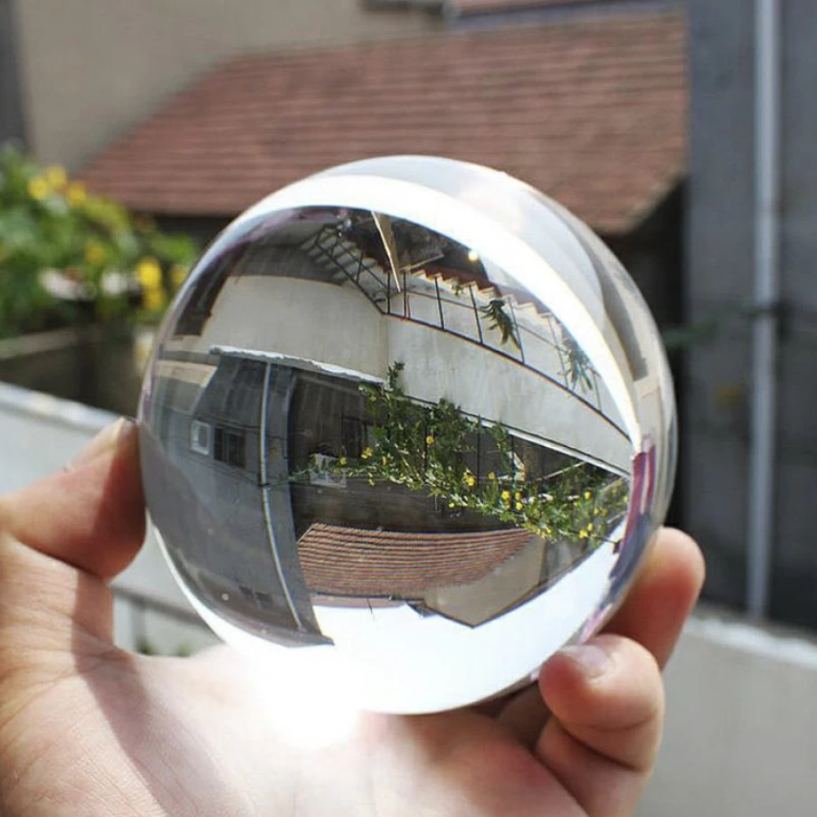 Bresser 8cm Crystal Clear Glass Lens Ball for Stunning 180° Reflection Photography – Perfect for Creative Shots