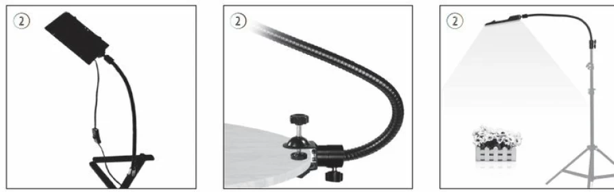 Bresser BR-2820L 60x60x60cm LED Light Tent for Professional Product Photography with Bright Even Lighting