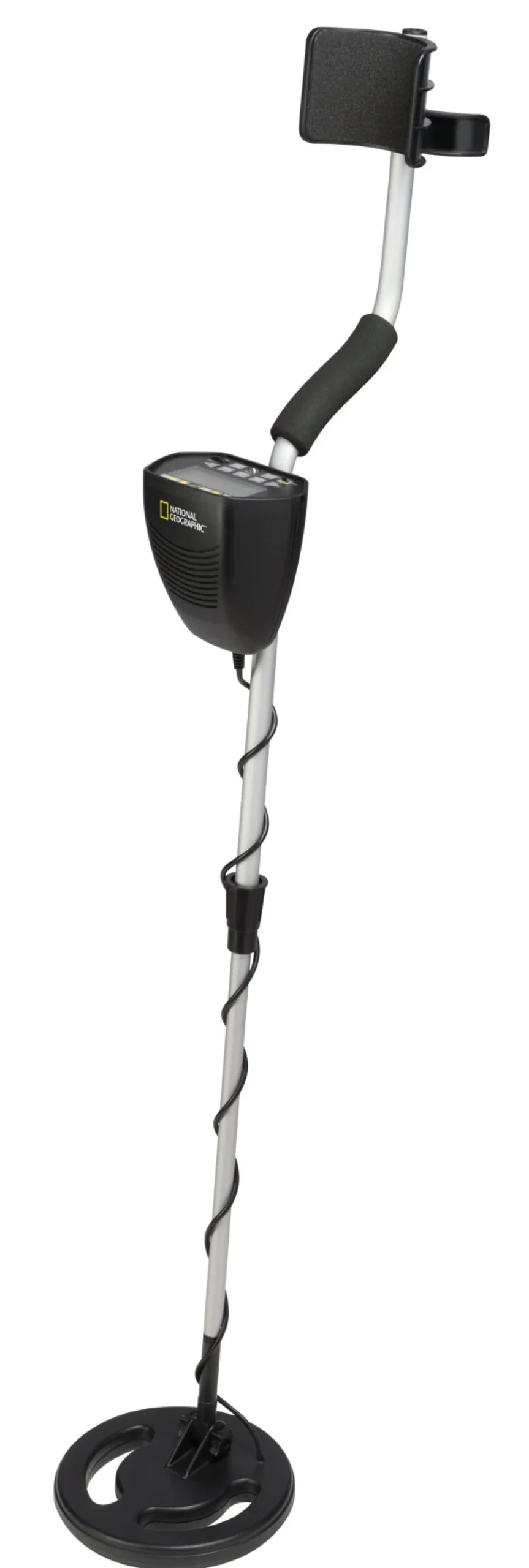 Bresser National Geographic Professional Metal Detector with Advanced Metal Type ID & Depth Measurement for Treasure Hunting