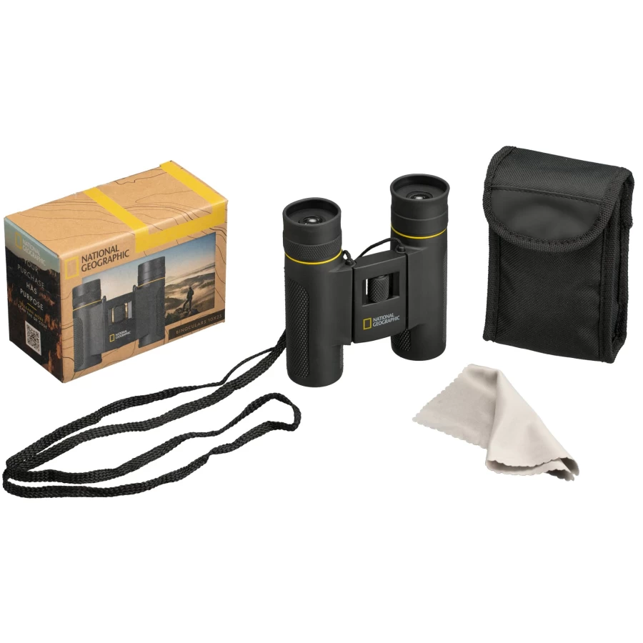Bresser 10x25 Compact Binoculars - Lightweight & Portable for Outdoor Adventures