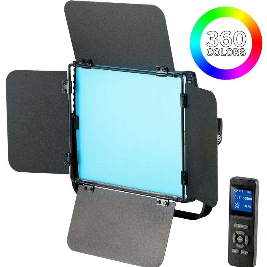 Bresser BR-36W RGB Professional LED Light - Multi-Color Lighting for Studio & Stage