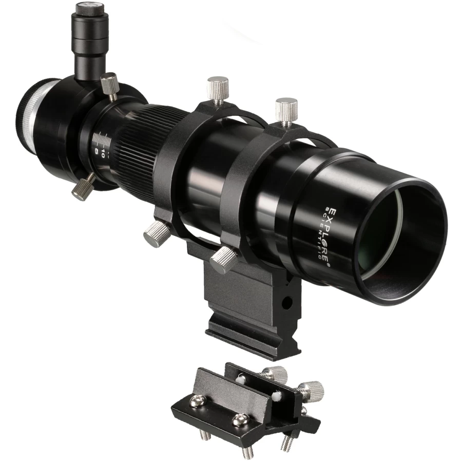 Bresser 8x50 Finder and Guider Scope with Helical Focuser, 1.25 Inch & T2 Connection for Astronomy
