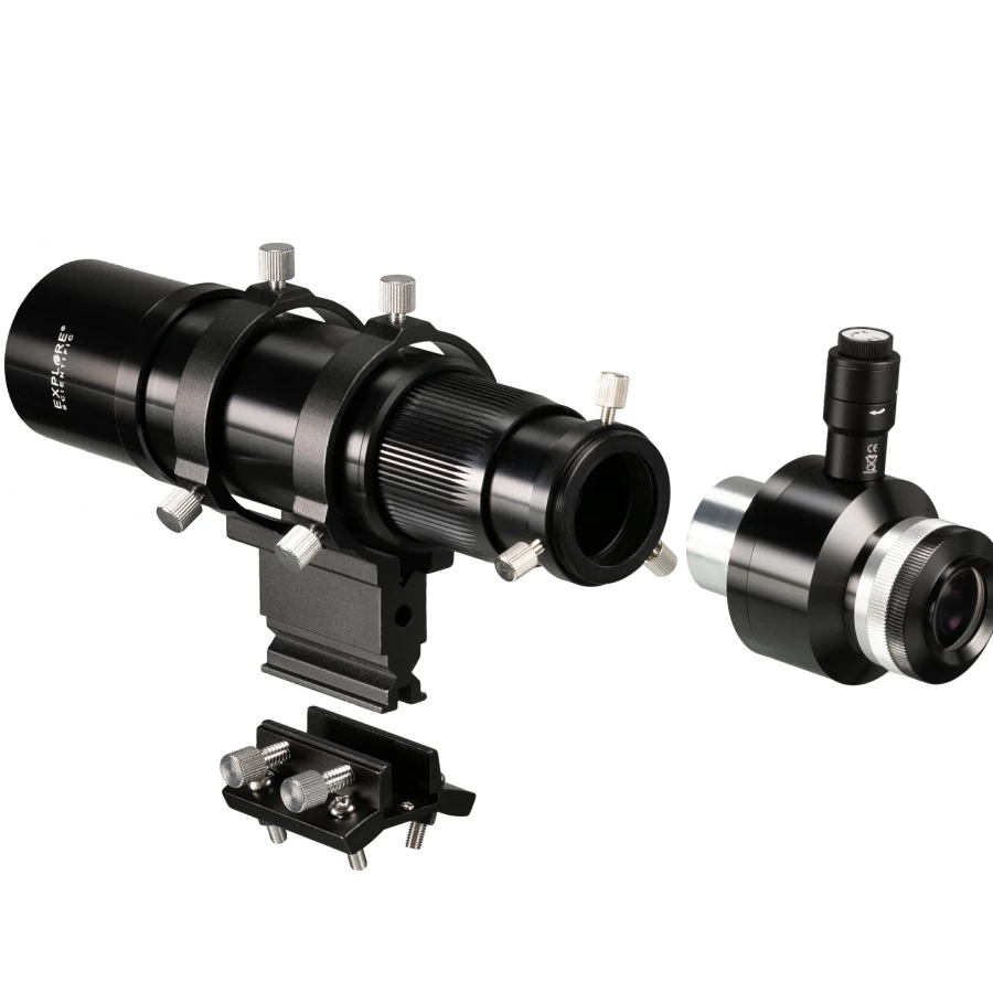 Bresser 8x50 Finder and Guider Scope with Helical Focuser, 1.25 Inch & T2 Connection for Astronomy