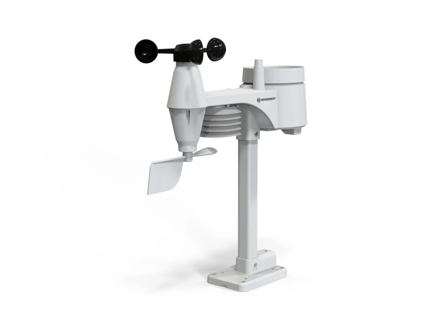 Bresser Professional 5-in-1 WiFi Color Weather Station with Wireless Outdoor Sensors and Real-Time Data Monitoring