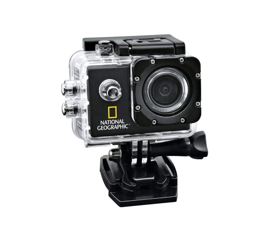 Bresser Full-HD Action Camera with 140° Wide Angle, 30M Waterproof, Outdoor Adventure Gear