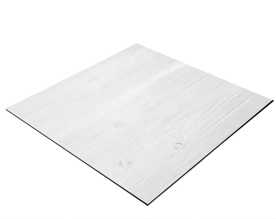 Bresser 60x60cm White Wood Plank Photography Background for Tabletop Flat Lay Product Shots